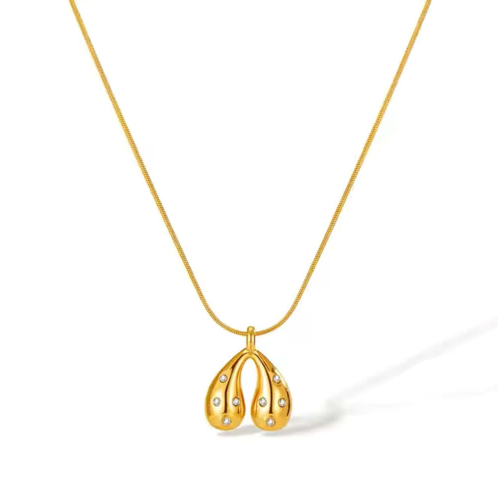 Golden Dew Drop Necklace