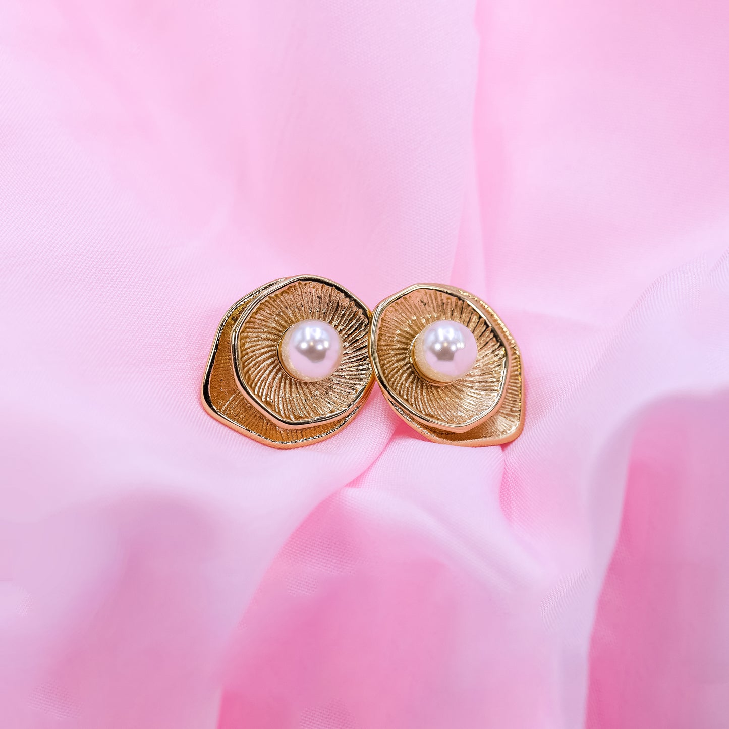 Sunlit Pearl Studs