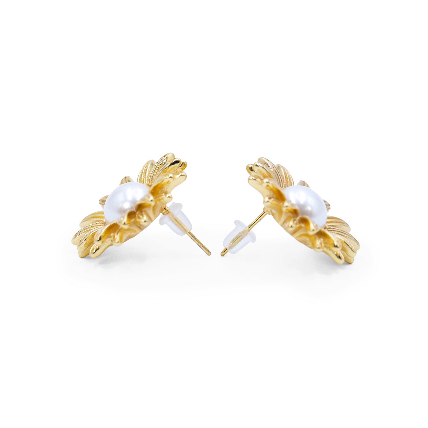 Ivory Bloom Pearl Studs