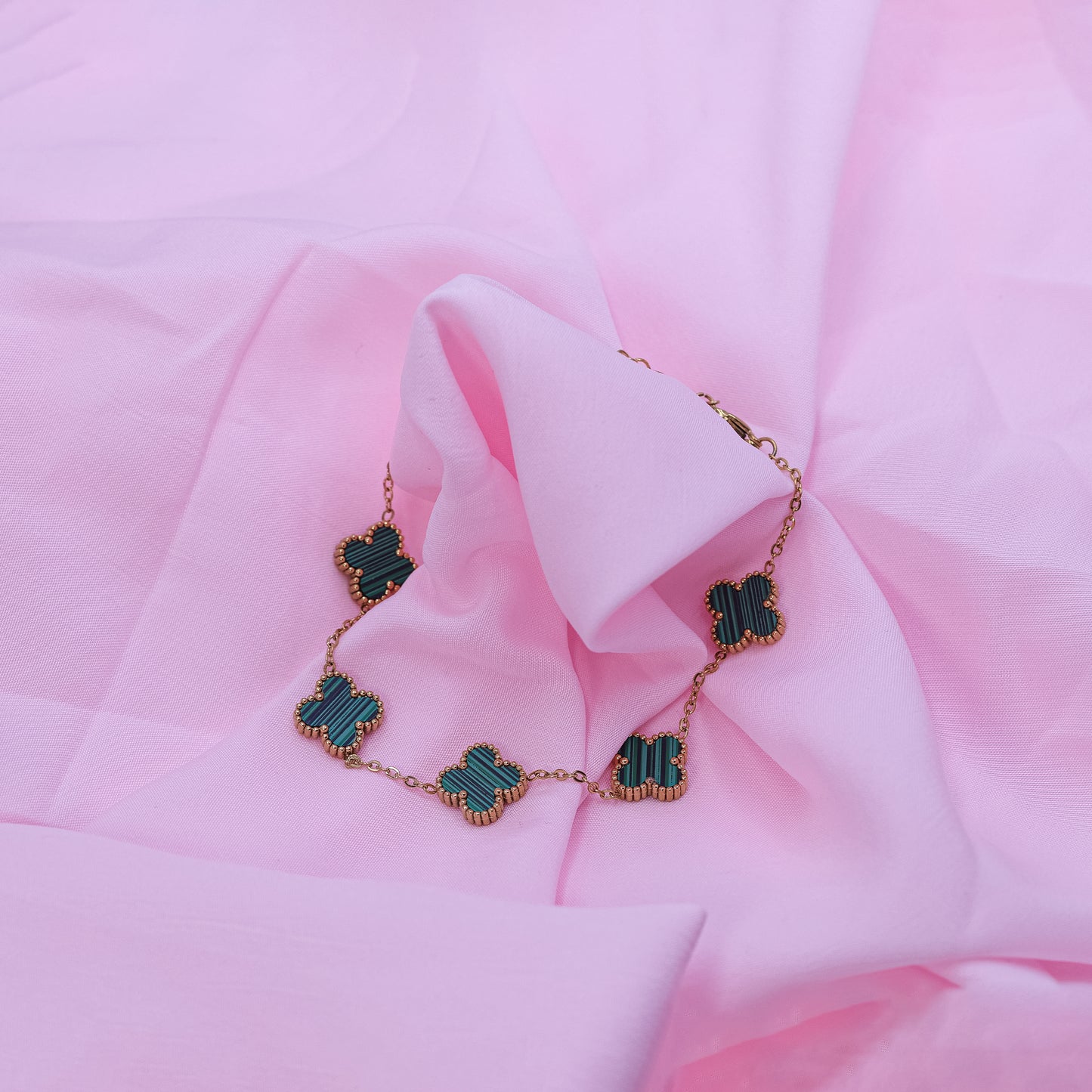Clover Leaf Bracelet - Green