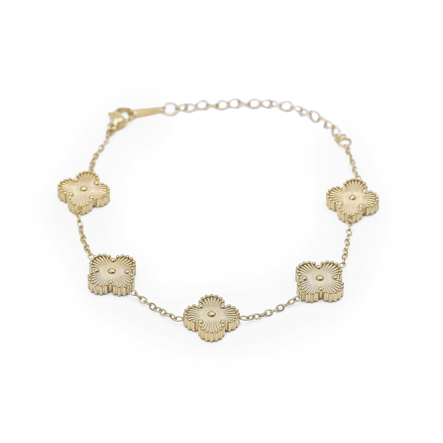Clover Leaf Bracelet- Gold