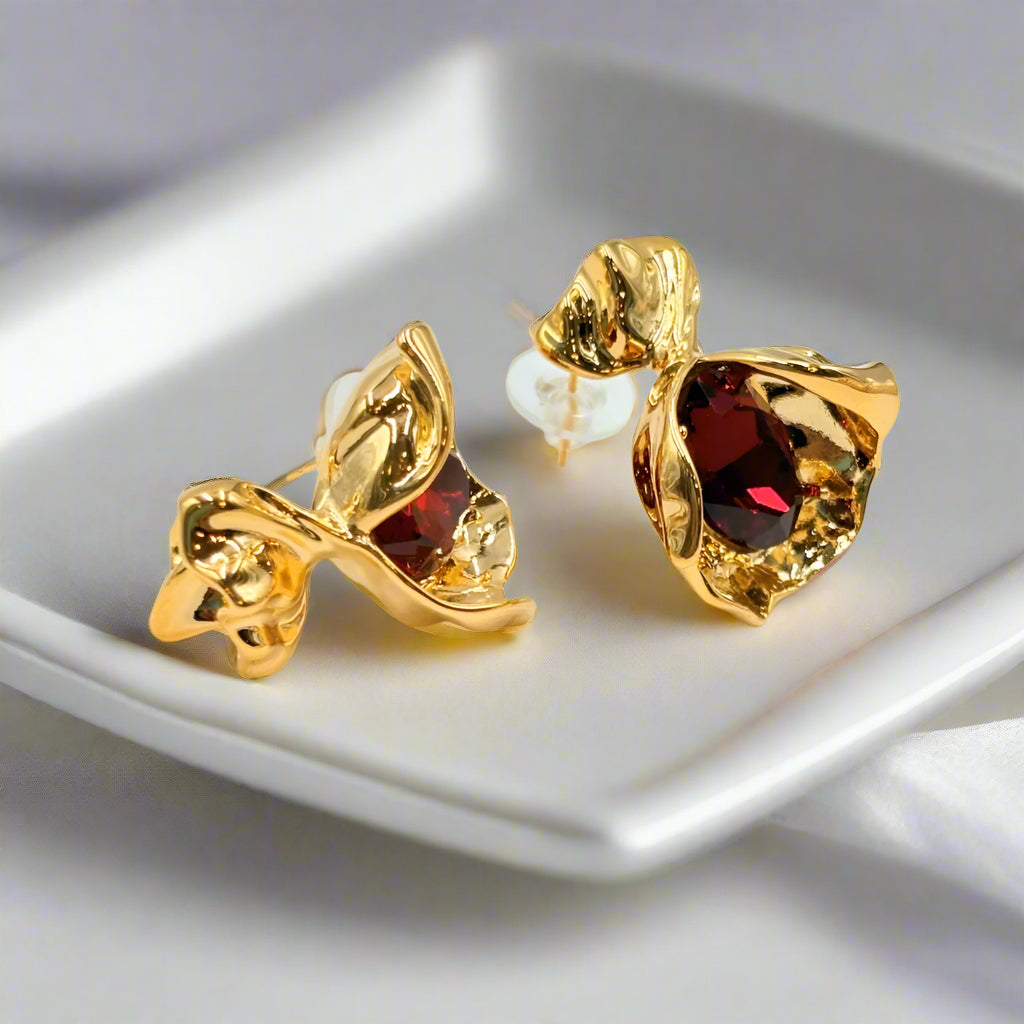Rouge Petal Earring