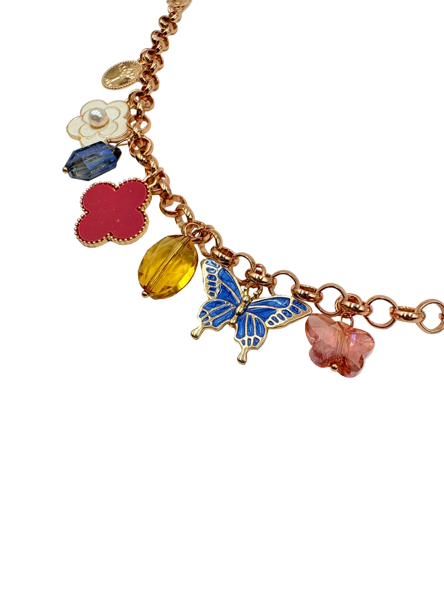 Floral Charm Bracelet