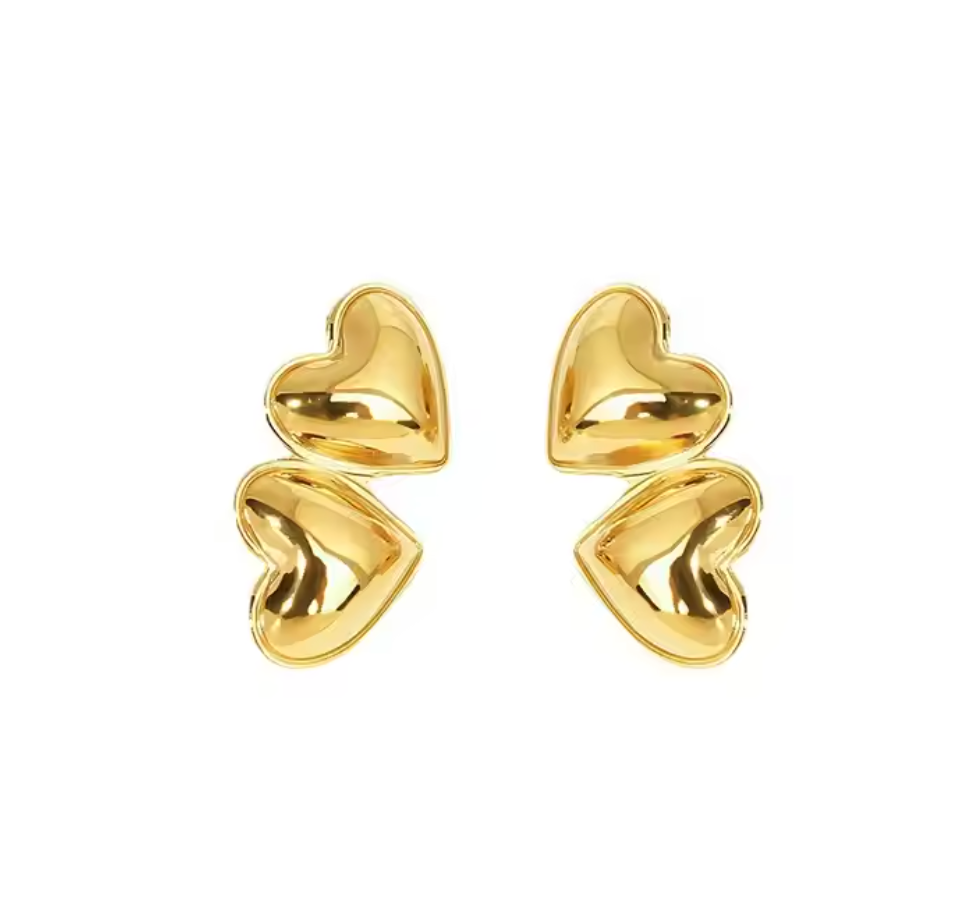 Heart Drop Earrings