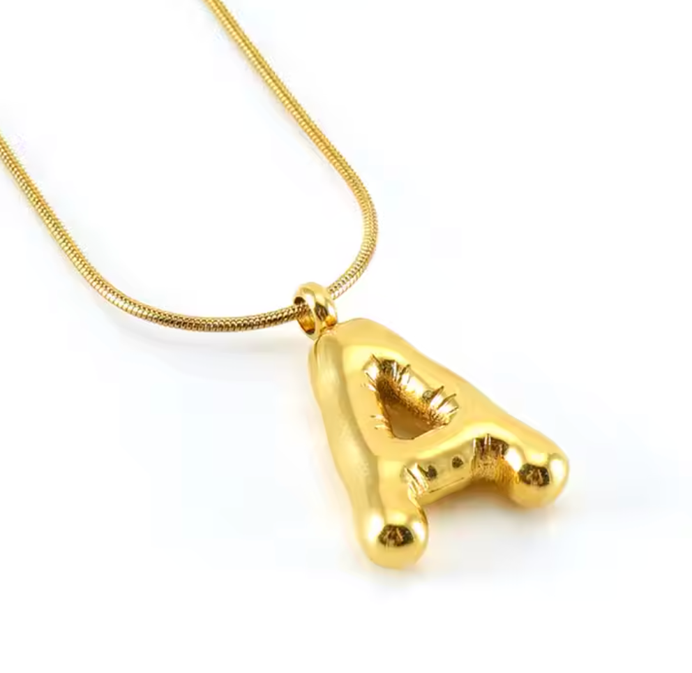Initial Bubble Necklace