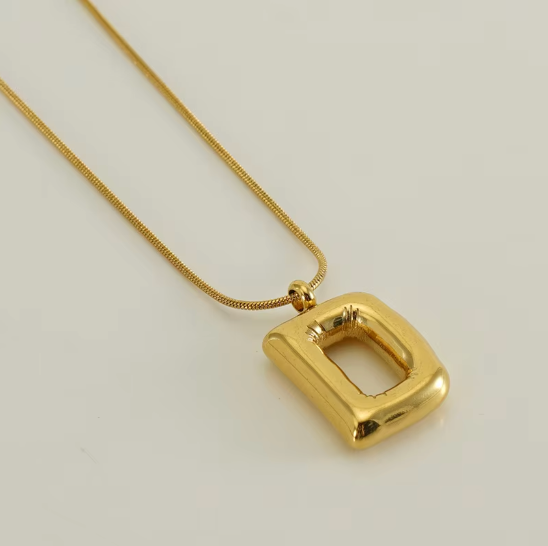 Initial Bubble Necklace