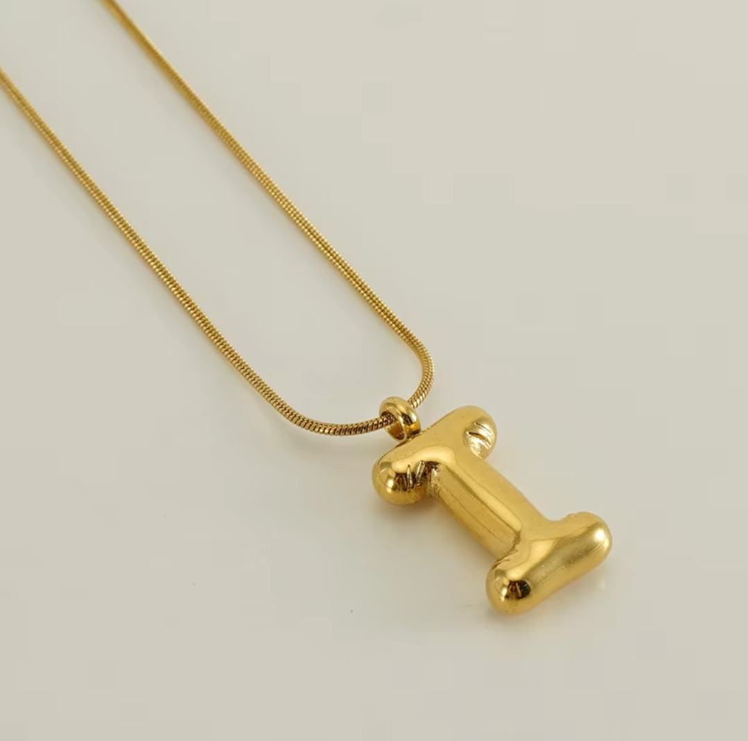 Initial Bubble Necklace