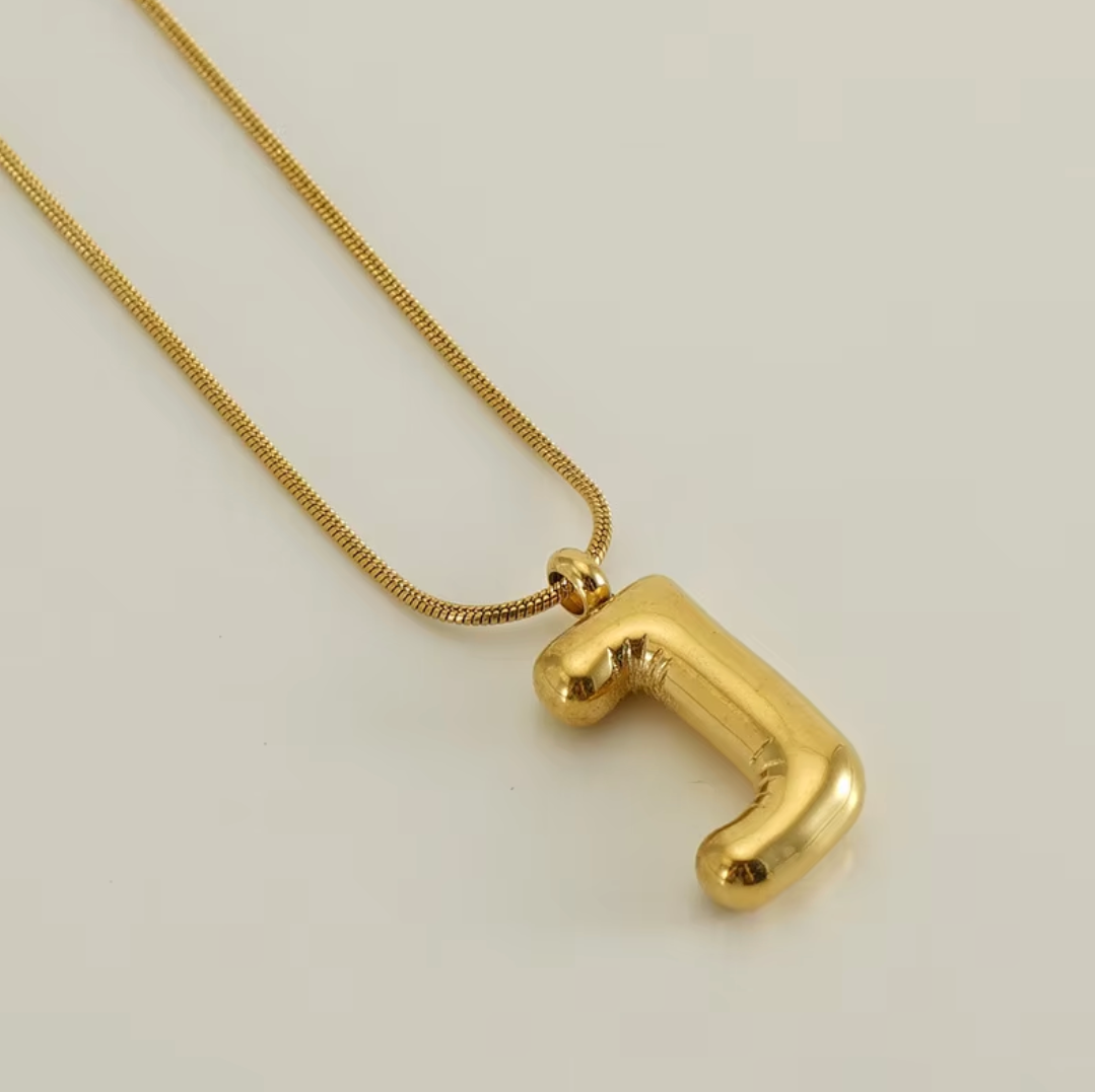 Initial Bubble Necklace