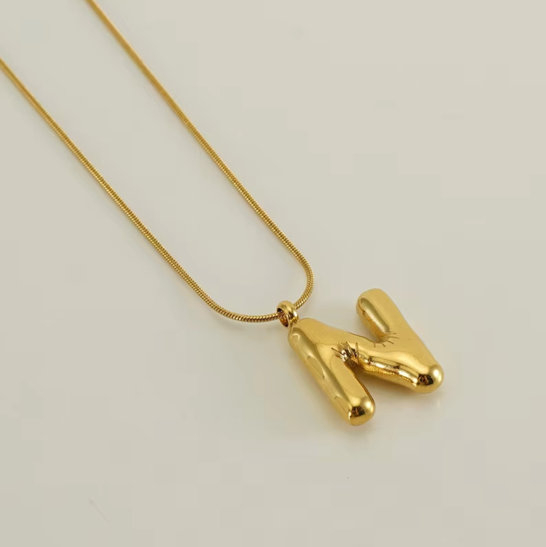 Initial Bubble Necklace