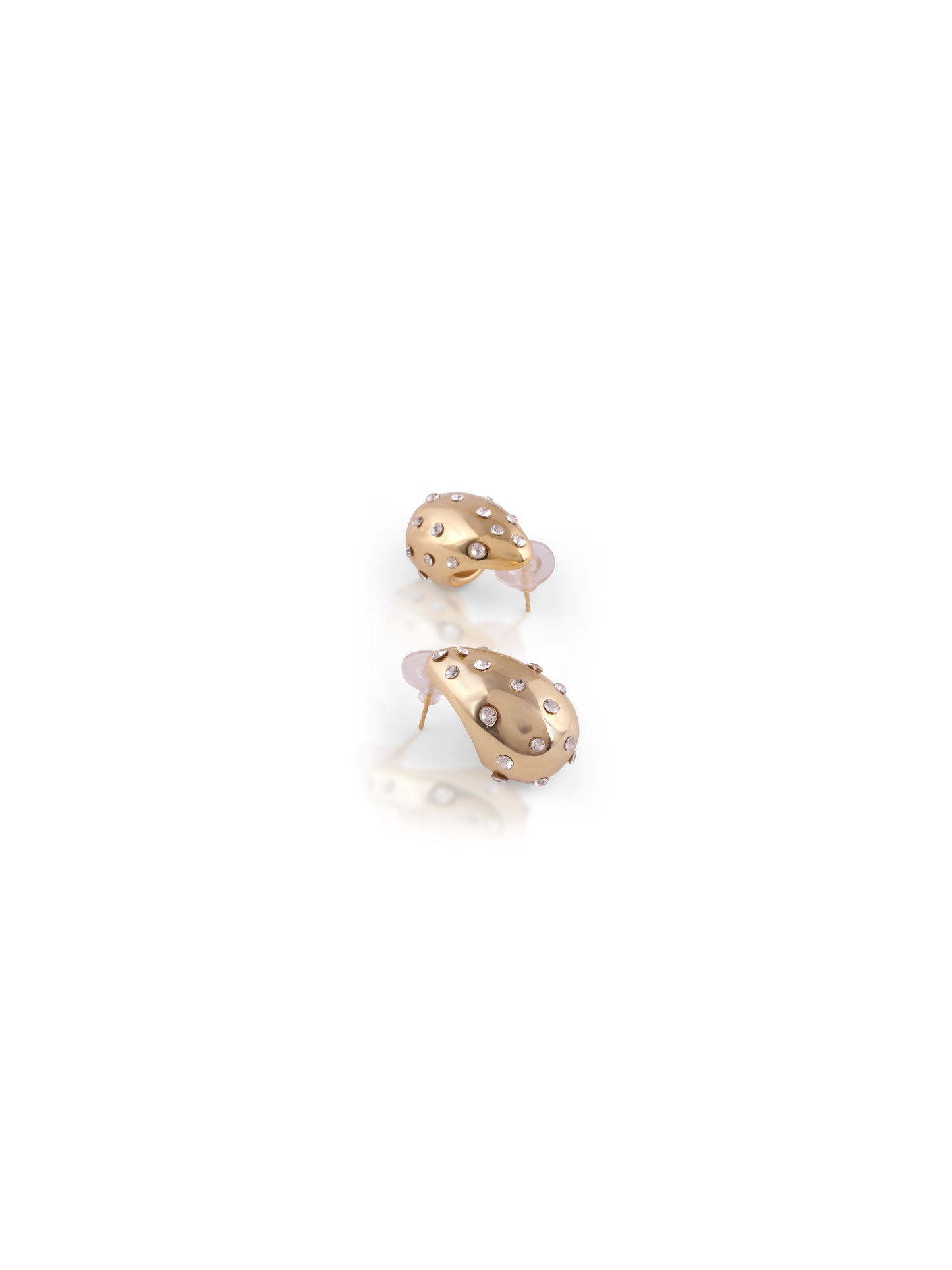 Studded Dew Drop Earrings