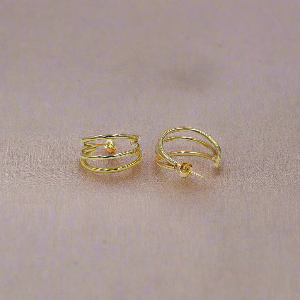 Triple Glow Hoops