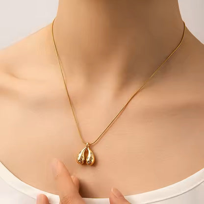 Golden Dew Drop Necklace