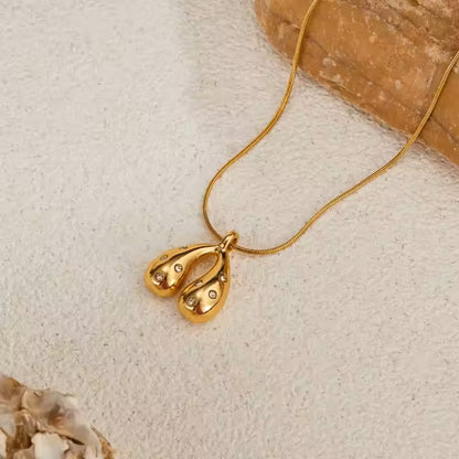Golden Dew Drop Necklace