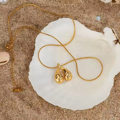 Golden Dew Drop Necklace
