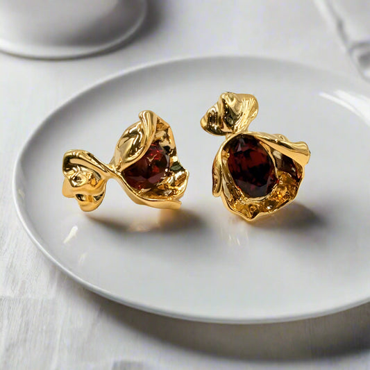 Rouge Petal Earring