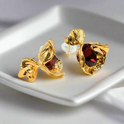 Rouge Petal Earring