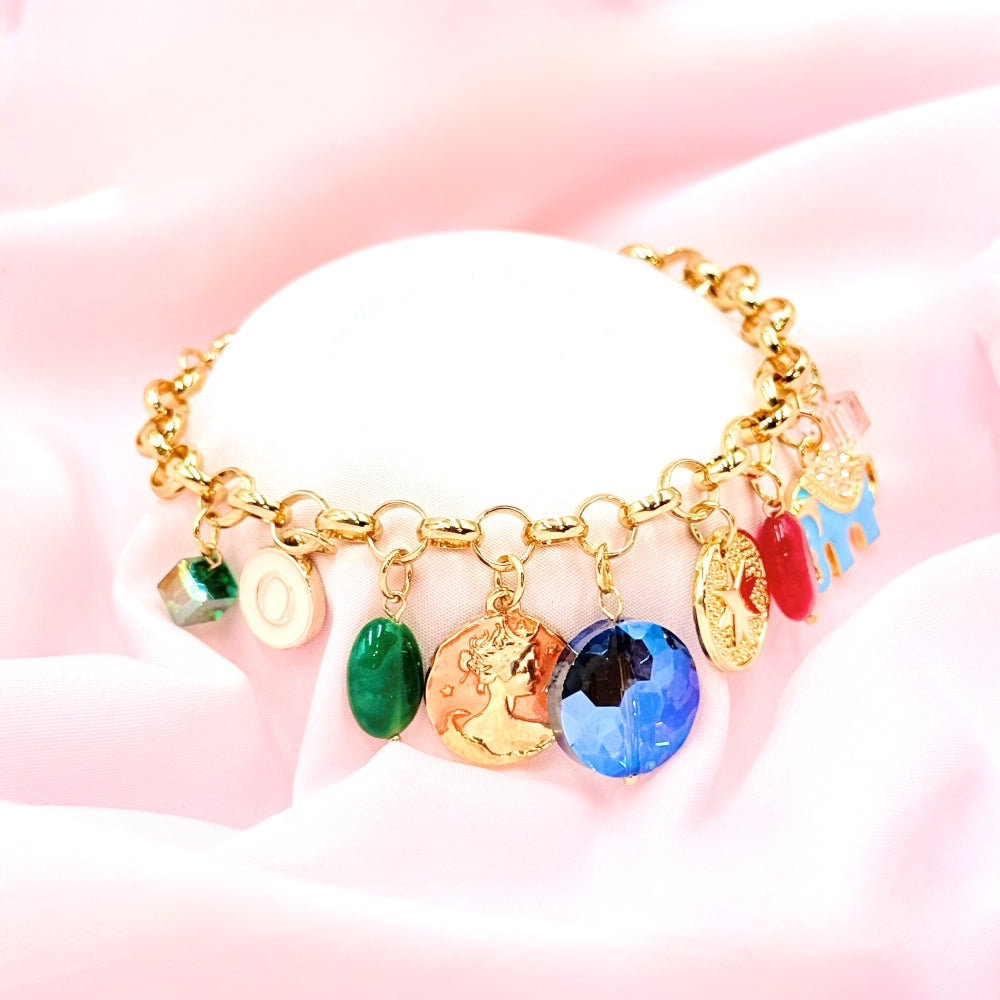 Jewel Tusk Charm Bracelet