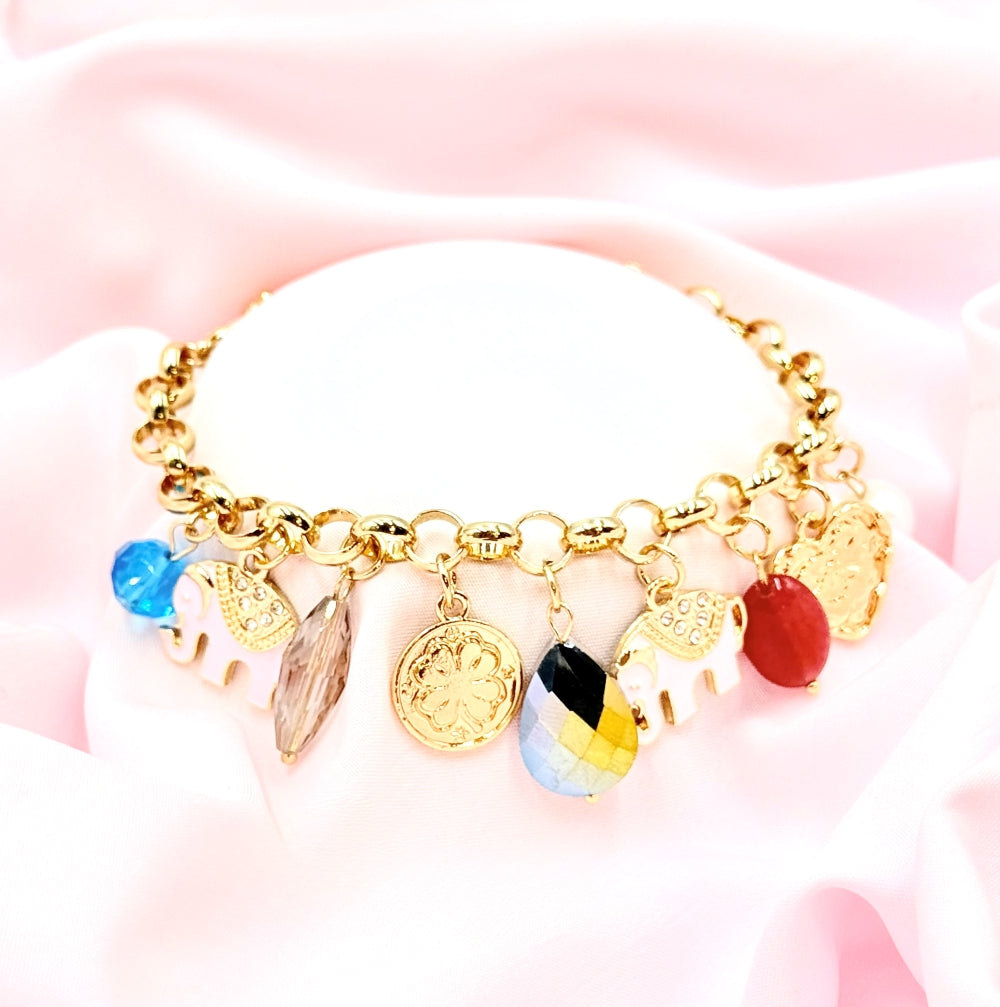 Elephant Luxe Charm Bracelet
