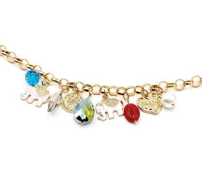 Elephant Luxe Charm Bracelet