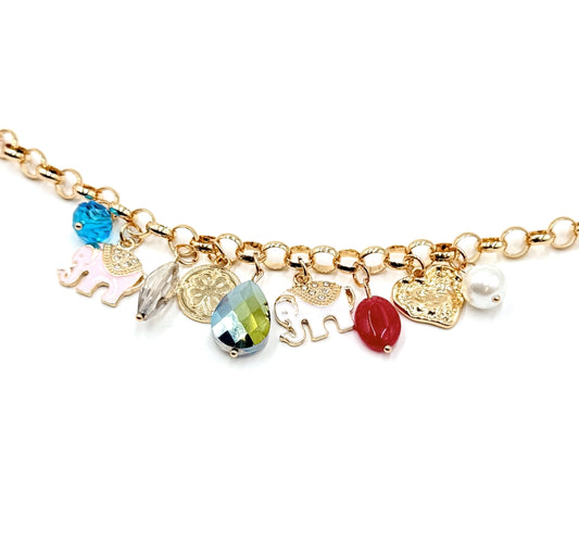 Elephant Luxe Charm Bracelet