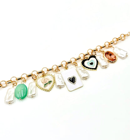 Enchanted Heart Charm Bracelet