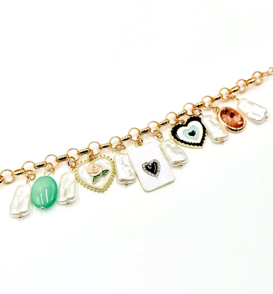 Enchanted Heart Charm Bracelet