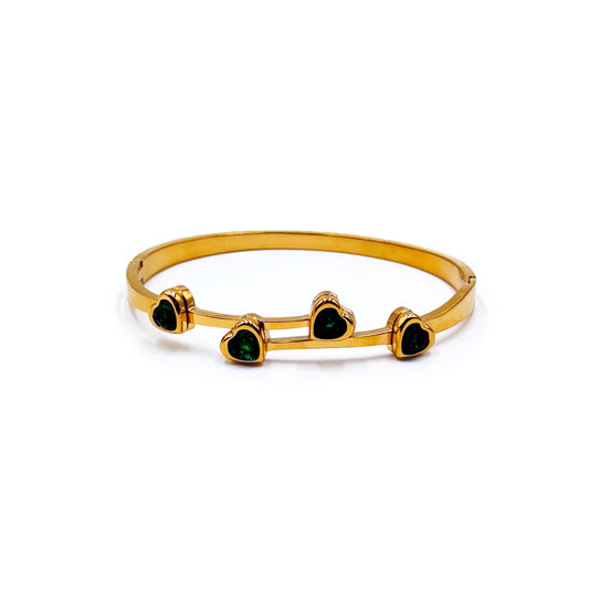 Emerald Green Love Bracelet