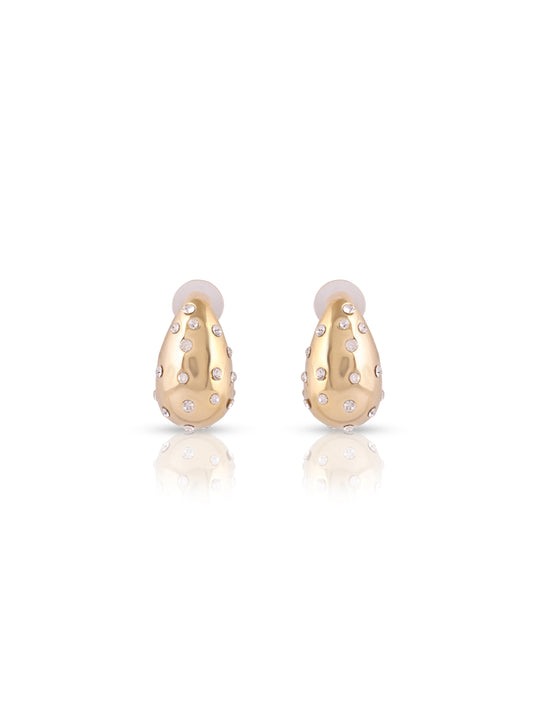 Studded Dew Drop Earrings