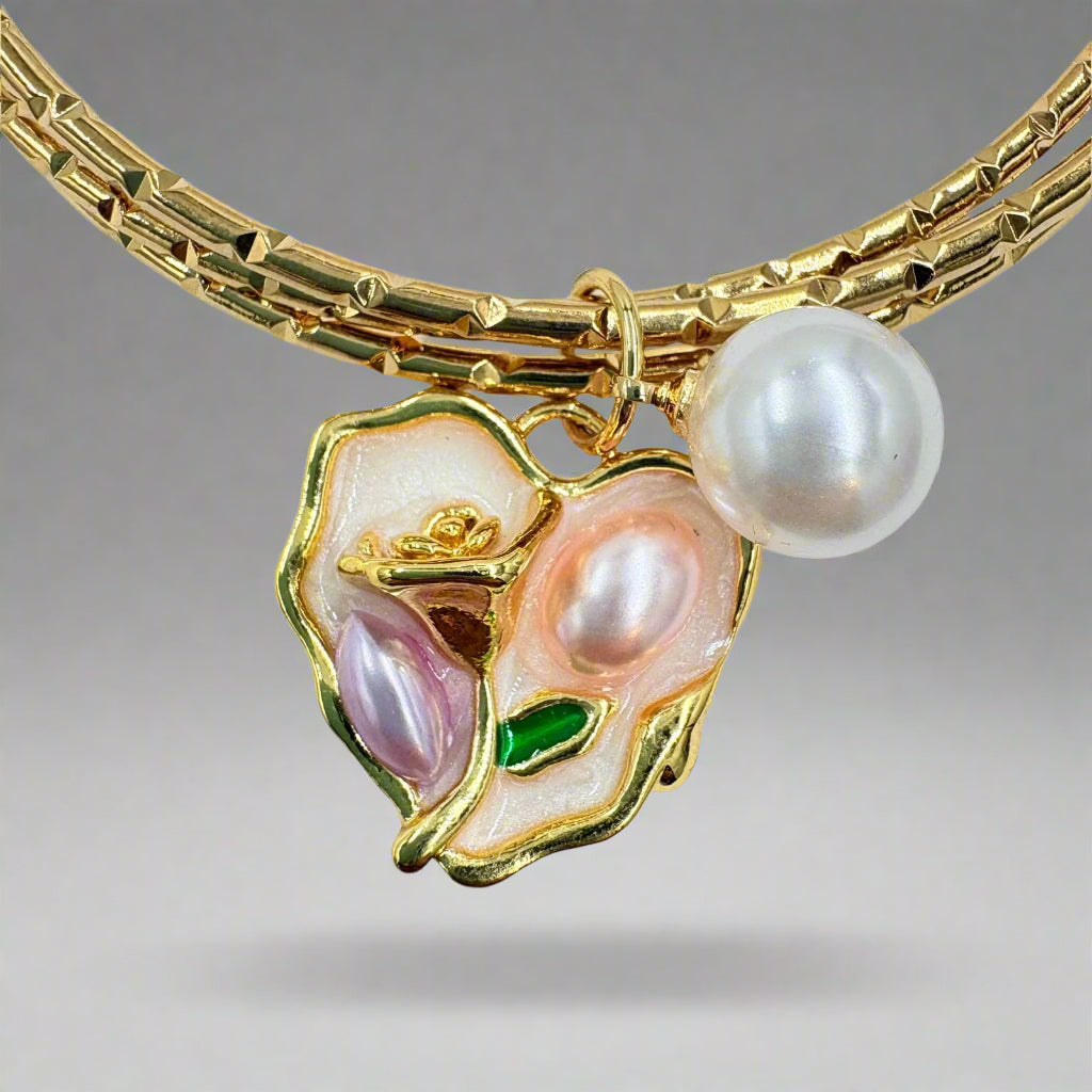 Stacked Charm Bangles